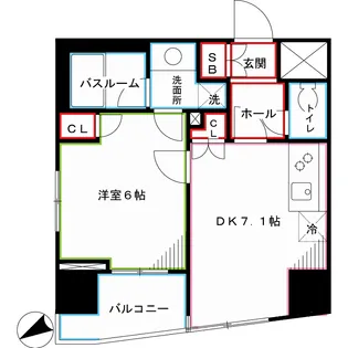 アリーチェ中落合【14階】の間取り