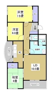明開ハイツA【2階】の間取り