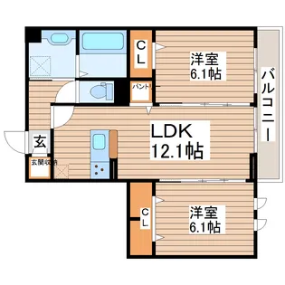 ザ・レジデンス雅【3階】の間取り
