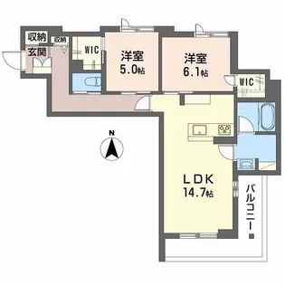 リヴィエール富沢【3階】の間取り