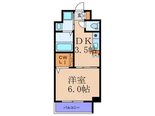 エステムプラザ梅田扇町公園パ-クランド【2階】の間取り