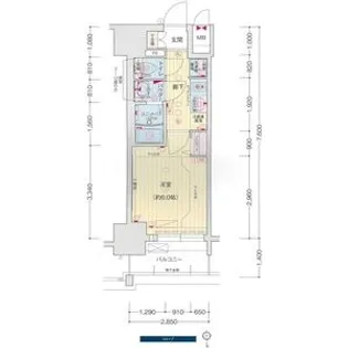 プレサンスNAGOYAシティオ【6階】の間取り