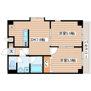 アトランティデ【2階】の間取り