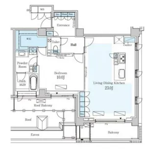 パークアクシスプレミア表参道【4階】の間取り