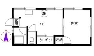 大津荘【2階】の間取り