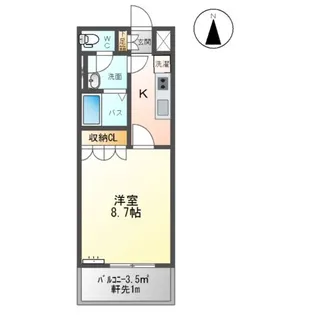 パレス平和【2階】の間取り