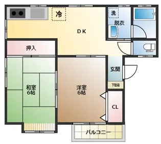 リエット B【2階】の間取り