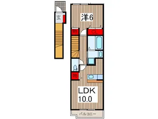 リバーサイドII.【2階】の間取り