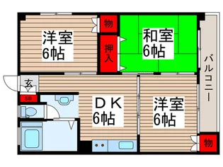 蓮見マンション【2階】の間取り