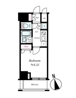 ブライズ品川南Le-lion【15階】の間取り