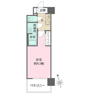 リヴェント玉造【5階】の間取り