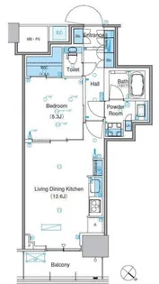 パークアクシス豊洲キャナル【13階】の間取り