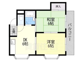 チェリーハイム石津1【2階】の間取り