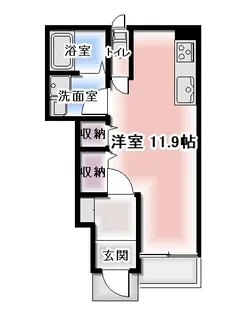 グランディール・ヒロII【1階】の間取り