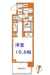 ドゥーエ横濱台町【9階】の間取り