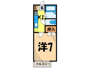 エクセル2【2階】の間取り