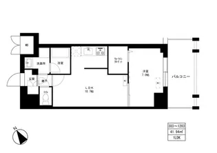 東京マンション【5階】の間取り