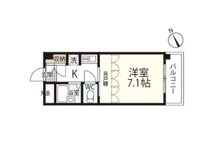 プレディアスタイル観音【5階】の間取り