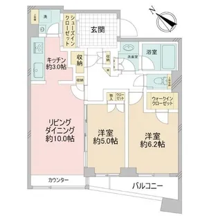 パークホームズ目黒ザレジデンス【8階】の間取り