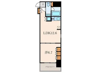 コンフォリア西麻布【6階】の間取り
