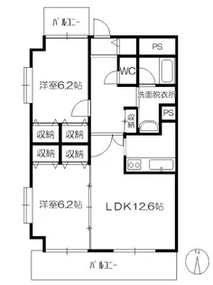 ラフィーネI番館【3階】の間取り