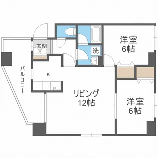 ルートピア琉世【4階】の間取り