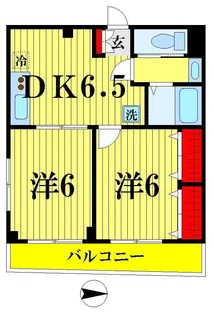 カーサ・デ・立花A棟【3階】の間取り