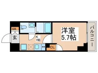 GENOVIAお花茶屋skygargen【2階】の間取り