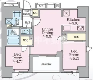 リビオメゾン西麻布【7階】の間取り