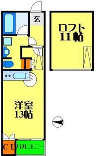 アジュール新大阪【2階】の間取り