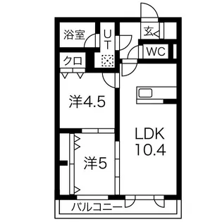 メニーズコート琴似プレミア【3階】の間取り