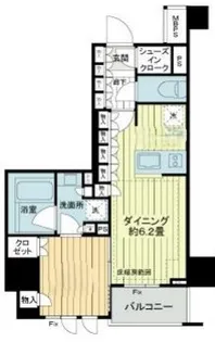 ライオンズ蔵前レジデンス【7階】の間取り