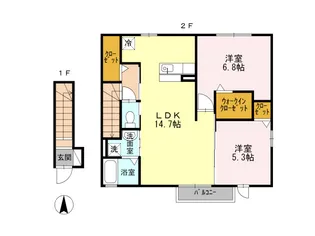 エコピュア【2階】の間取り