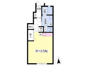 クレストハウス【1階】の間取り