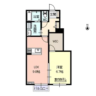 アンバーヴィレッジ【1階】の間取り