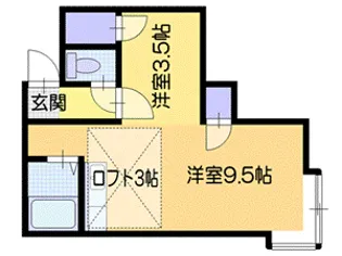 ハーバーライトI【3階】の間取り