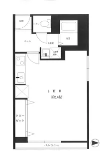 アクシス水道筋【3階】の間取り