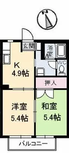キャトルセゾン D棟【1階】の間取り