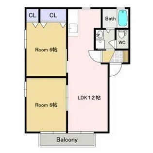橋本住宅C棟【2階】の間取り