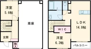 ラグナ・セカGarage02 A棟の間取り