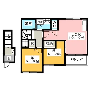 ディアシス【2階】の間取り