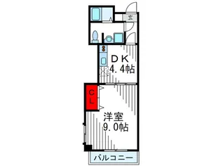 ビュ-スクエア緑地【2階】の間取り