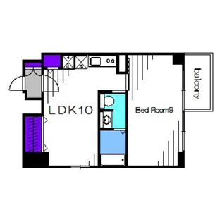 ブランカ堺東【3階】の間取り