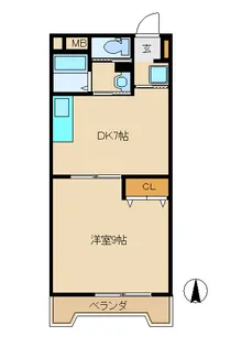 ラ・セゾンIMM【2階】の間取り