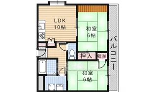 東山ハイツ【3階】の間取り