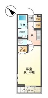 レインボー小郡【2階】の間取り