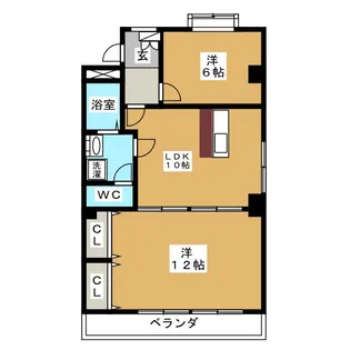 エレガンスタカネ【4階】の間取り