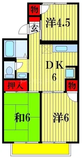 メゾン高橋A・B【1階】の間取り