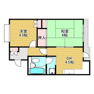 ライオンズマンション豊中第2【2階】の間取り
