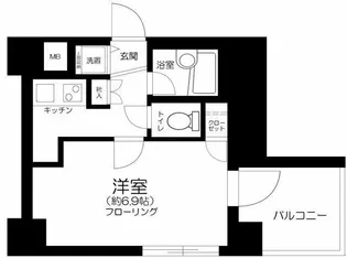 パレステュディオ東京八重洲通り【9階】の間取り